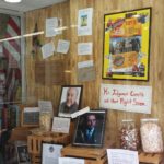 The Squirrel's Den decorated their store front with Shawshank mementos